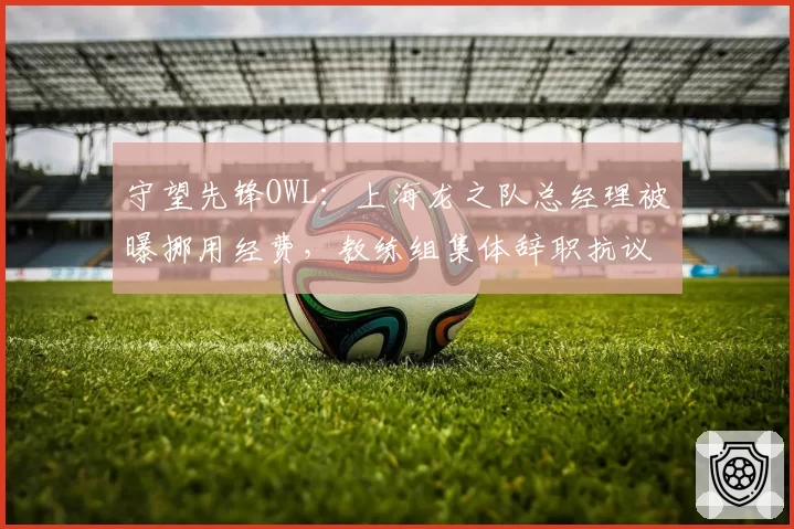 守望先锋OWL：上海龙之队总经理被曝挪用经费，教练组集体辞职抗议俱乐部管理混乱